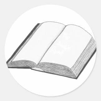 Boek Ronde Sticker