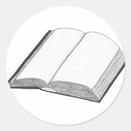 Boek Ronde Sticker (Voorkant)