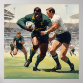 Boek! - Rugby Spelers Art Print (Voorkant)