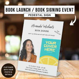 Boek Signing Auteur Schrijver Boek Lancering Bests Reclamebord Met Voetstuk