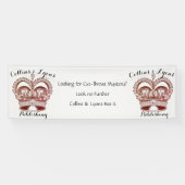 Boek Signing Crown Cherry Red Spandoek (Horizontaal)