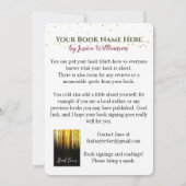 Boek Signing Release Launch Party Kaart (Achterkant)