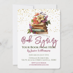 Boek Signing Release Launch Party Kaart