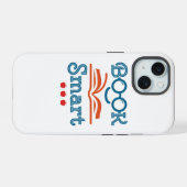 Boek Sluwe Grappige Boekliefhebber Boekenwurm iPhone 15 Case (Achterkant horizontaal)