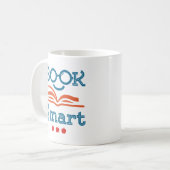 Boek Smart Funny Reading Lover Bookworm Koffiemok (Voorkant links)