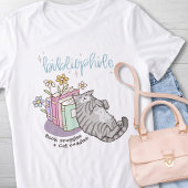 Boek Snuggles & Cat Knuffels, Katten en Boeken Lov Tri-Blend Shirt