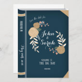  Boek sparen de Datum Save The Date (Voorkant / Achterkant)