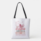 Boek Stack Coquette Bow Tote Bag (Achterkant)
