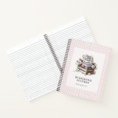 Boek Stack Rustiek Roos Boekenwurm Moeder Bruids G (Binnen)