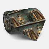 boek Stack Schilderen Antiek Bibliotheekmuur Stropdas (Opgerold)