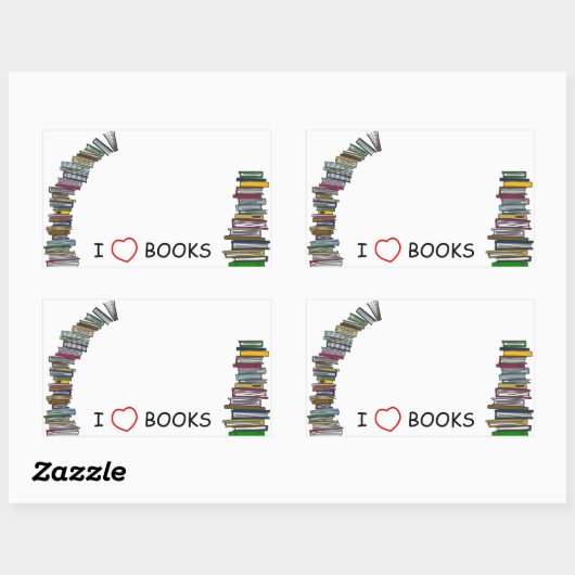Boek Stacks Sticker Bookplate (Vel)