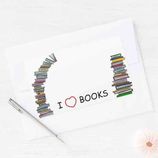 Boek Stacks Sticker Bookplate (Envelop)