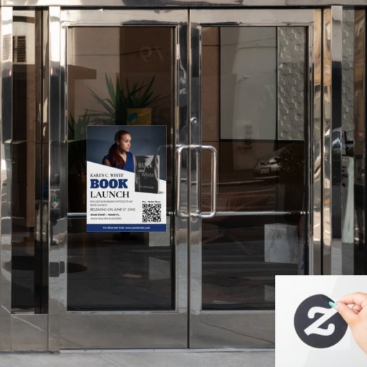 Boek Starten Aangepaste vensterklemming Raamsticker (Kantoordeur)