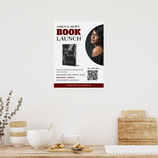 Boek starten Bewerkbaar Aangepast Poster (Keuken)