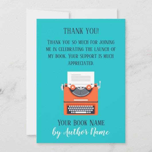 Boek starten Partij Dank je creditcard Kaart (Voorkant)