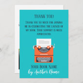 Boek starten Partij Dank je creditcard Kaart (Voorkant / Achterkant)