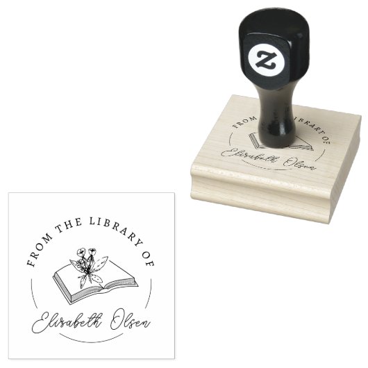 BOEK STEMPEL|Aangepaste bibliotheekstempel|Embosse Rubberstempel (Gestempeld)