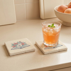 Boek Stone Coaster Stenen Onderzetter