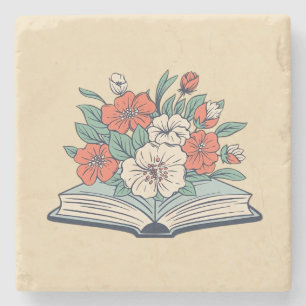 Boek Stone Coaster Stenen Onderzetter