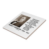 Boek T. Washington Obstacles Overcome geslaagd Tegeltje (Zijkant)