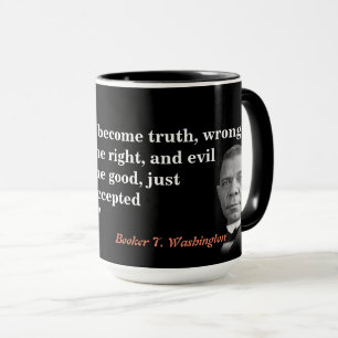  Boek T. Washington Quote over Waarheid, goed Mok