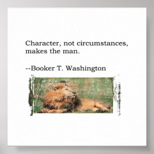 Boek T. Washington Quote Poster