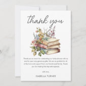 Boek Thema Baby shower Dank u kaart (Voorkant)