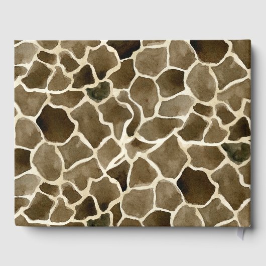 Boek Thema Baby shower Safari Adventure Giraffes (Achterkant)