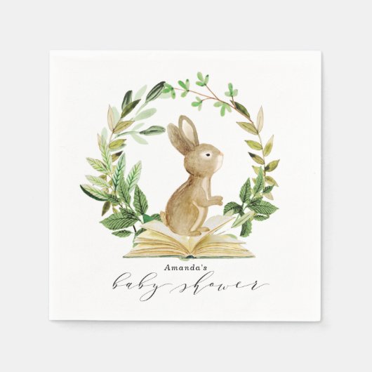 Boek Thema Baby shower Servetten Voorjaarsdouche (Voorkant)