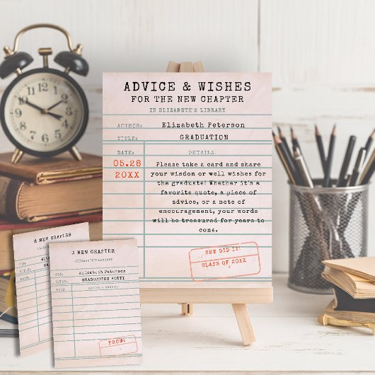 Boek Thema Bibliotheek Kaart Afstuderen Adviezen W Poster