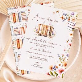 Boek thema Bruids douche uitnodiging