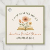 Boek Thema Bruiloftsfeest - Waterverf Bloemen Bedankjes Labels (Voorkant)