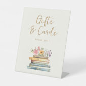 Boek Thema Cadeaubordje Reclamebord Met Voetstuk (Voorkant)