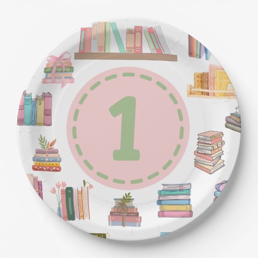 Boek thema Eerste Verjaardag Bord (Voorkant)