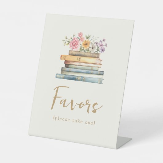 Boek Thema Favorieten Sign Reclamebord Met Voetstuk (Voorkant)