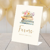 Boek Thema Favorieten Sign Reclamebord Met Voetstuk