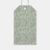 Boek Thema Groen Bloemig Literair Bruidsmeisje Fee Cadeaulabel (Achterkant)