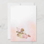 Boek Thema Herfst Roze Pompoen Baby shower Kaart (Achterkant)