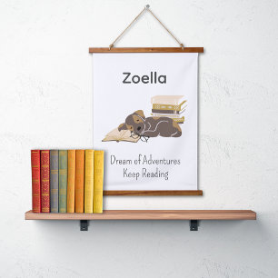 Boek Thema Leeshoek Poster voor kinderen Hangend Wandkleed