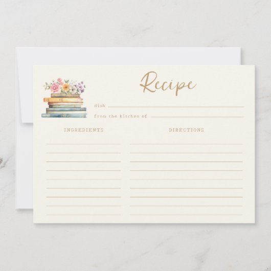 Boek Thema Recept Kaart (Voorkant)