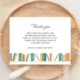 Boek Thema Sprookjesboek Baby Shower Bedankkaart