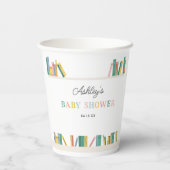 Boek Thema Storybook Baby shower Papieren Bekers (Achterkant)