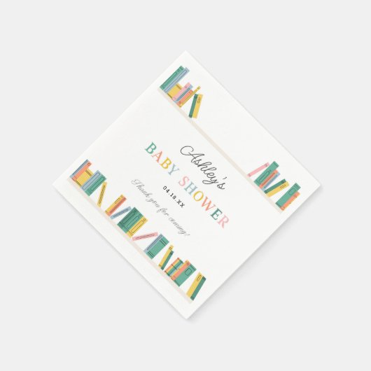 Boek Thema Storybook Baby shower Servet (Hoek)