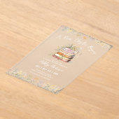 Boek Thema Vrijgezellenfeest Acryl Uitnodigingen (Laagn)