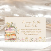 Boek Thema Vrijgezellenfeest Recept voor de bruid Informatiekaartje