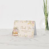 Boek Thema Wildflower Vrijgezellenfeest Dank u kaa Bedankkaart (Voorkant)