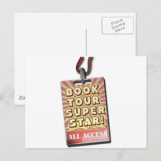 Boek Tour Superstar! Briefkaart (Voorkant / Achterkant)
