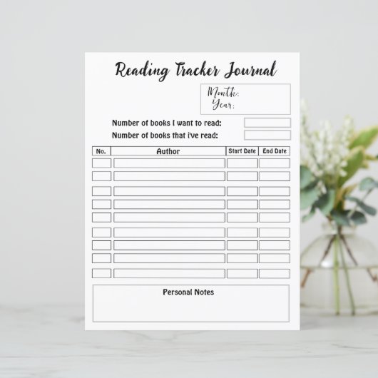 Boek Tracker Planner Lezing Journal Neutraal (Staand voorkant)