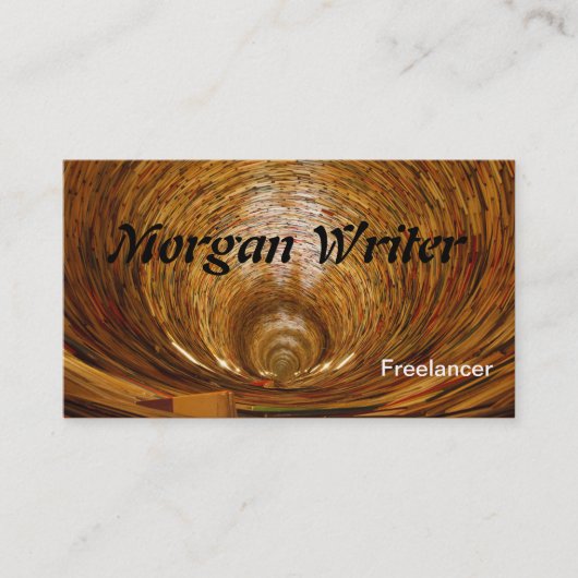 Boek Tunnel Freelance Schrijver, ZSSG Visitekaartje (Voorkant)