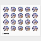 Boek Uil Familie Ronde Sticker (Vel)